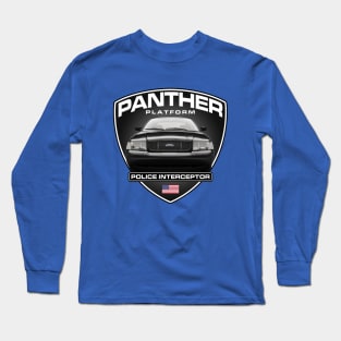 Panther Platform - Crown Victoria (Black Car) Long Sleeve T-Shirt